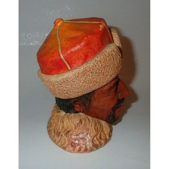 BOSSON Head HIMALAYAN Chalkware Bust Figure England Free standing Vintage - Picture 3 of 8